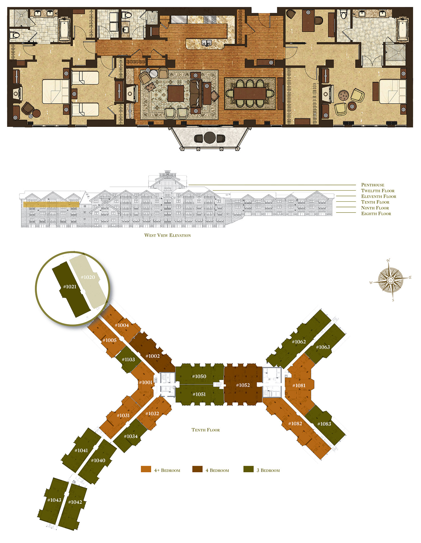 Floor Plan for Residence 1021