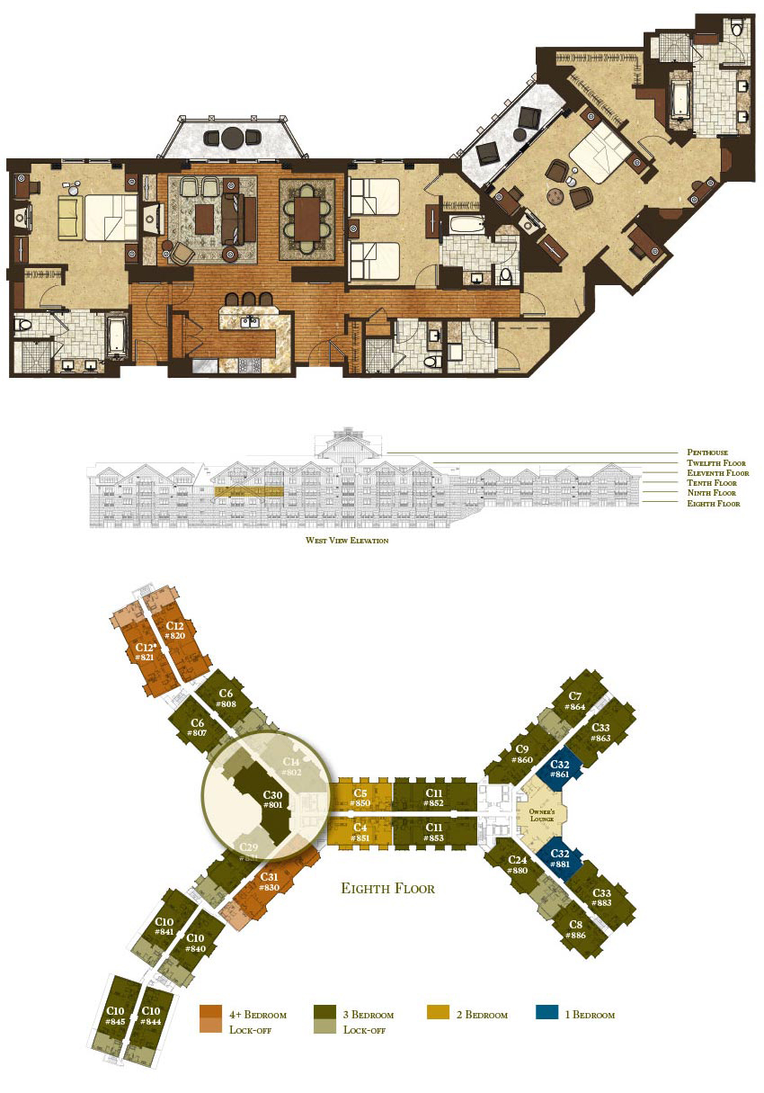 Floor Plan for Residence 801/803