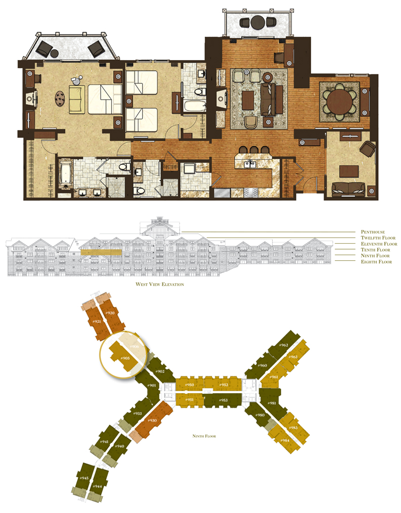 Floor Plan for Residence 905