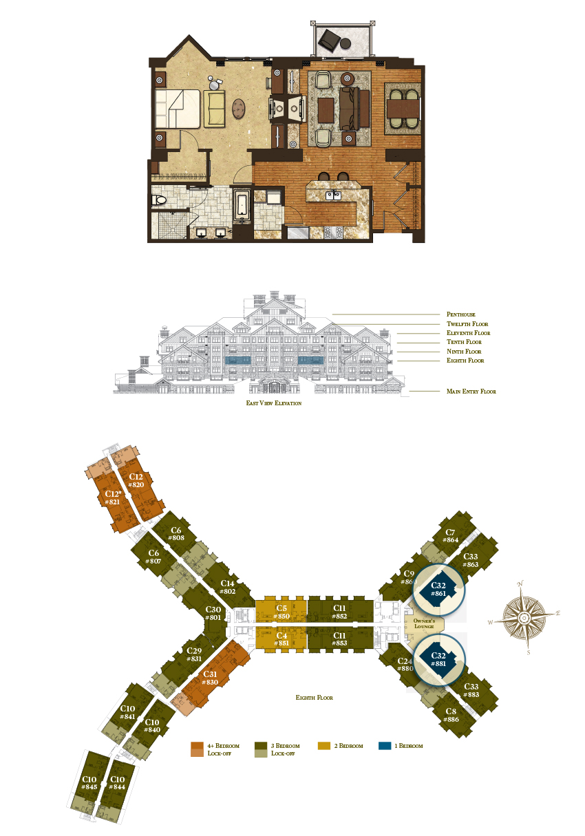 Floor Plan for Residence 881