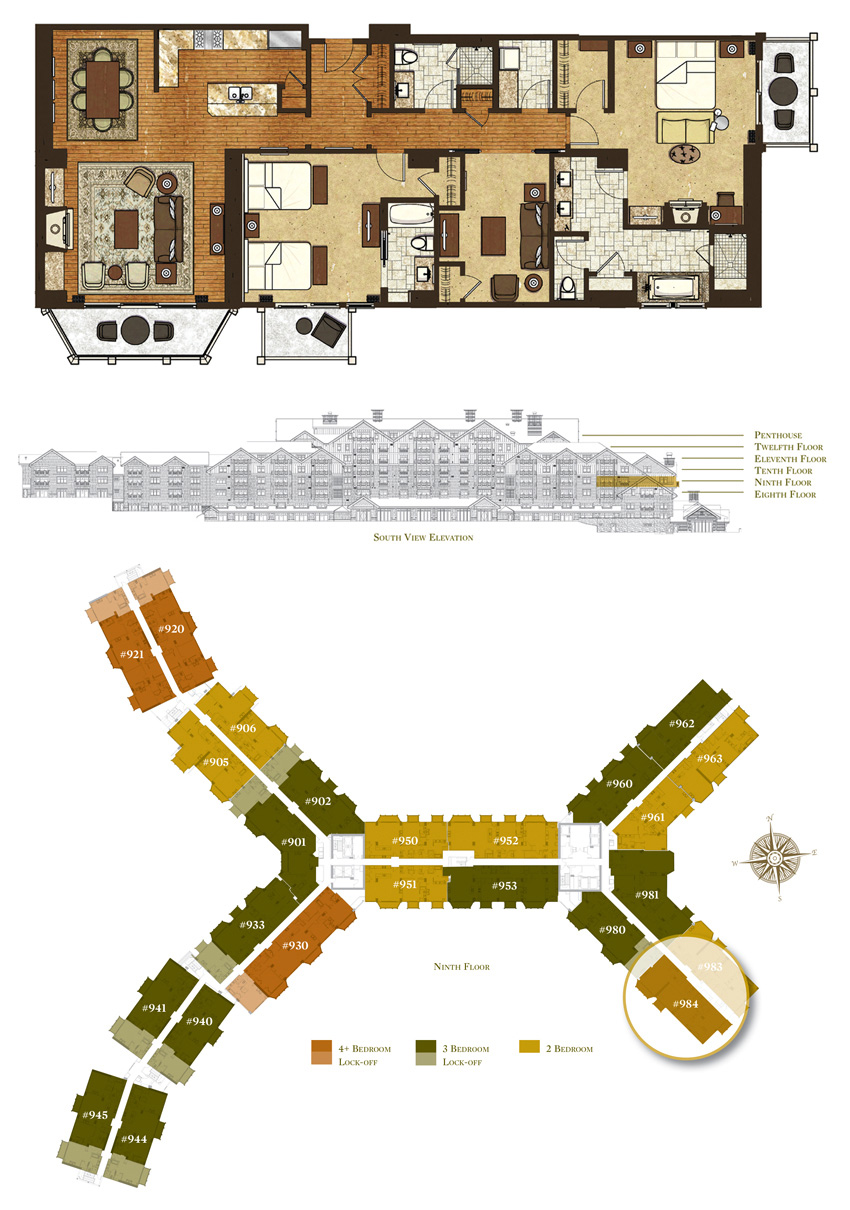 Floor Plan for Residence 984