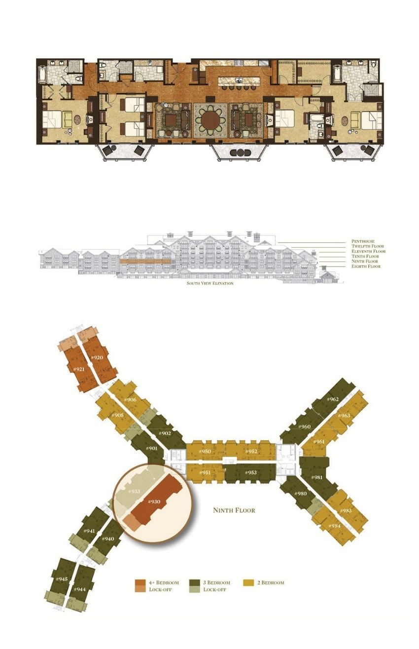 Floor Plan for Residence 930 at Montage Deer Valley